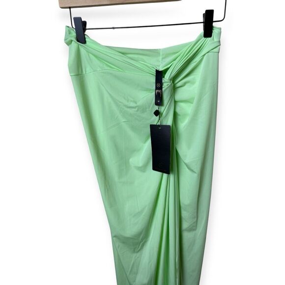 VIX Karen Midi Skirt Sarong Cover Up Lime - Picture 2 of 5